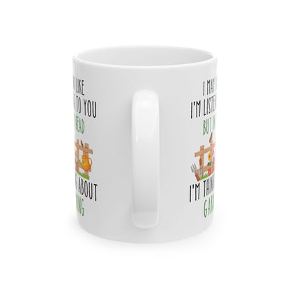Funny Gardening Mug – White Coffee Cup for Gardeners Cute Plant Lover Gift for Men & Women