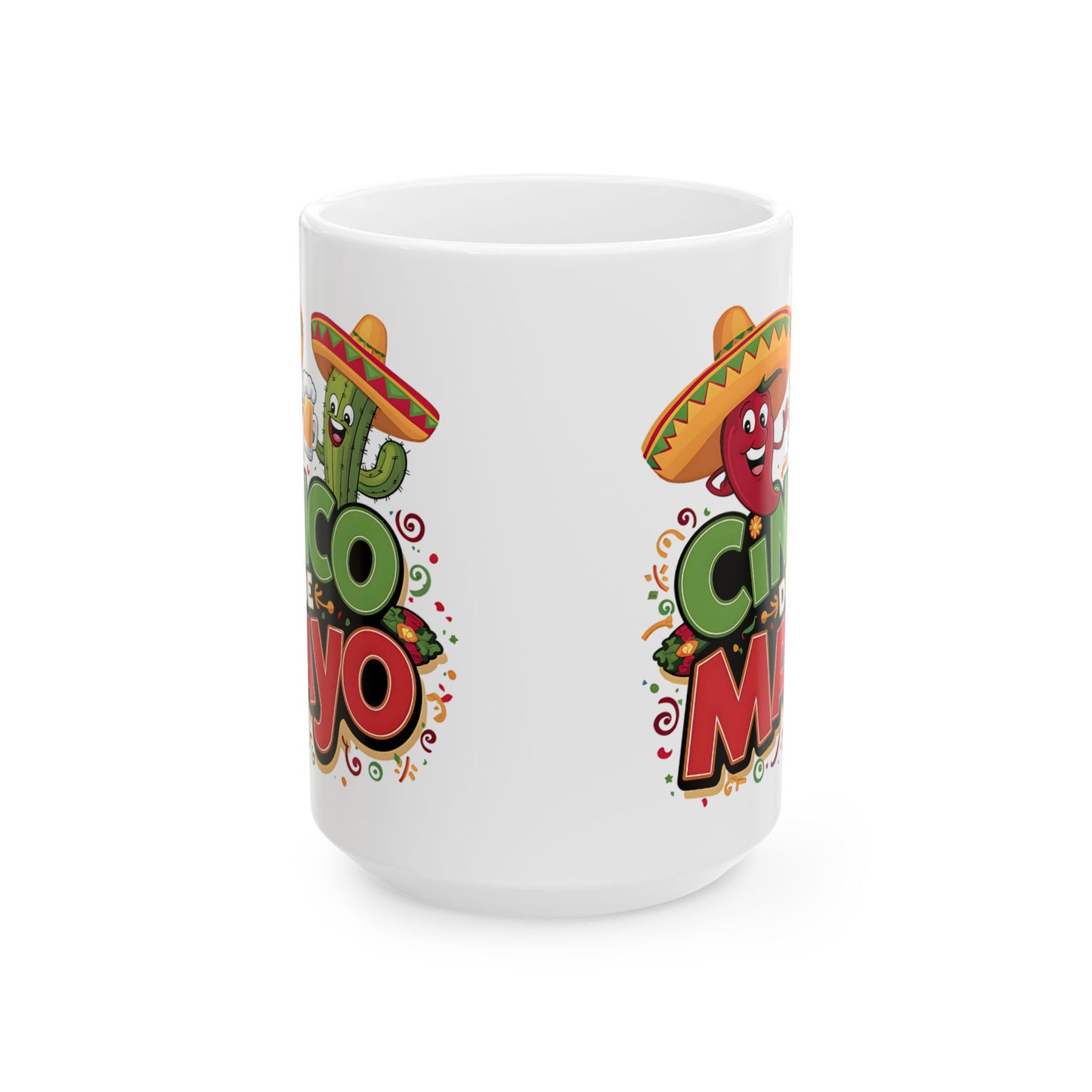 Cinco De Mayo White Mug, (11oz, 15oz)
