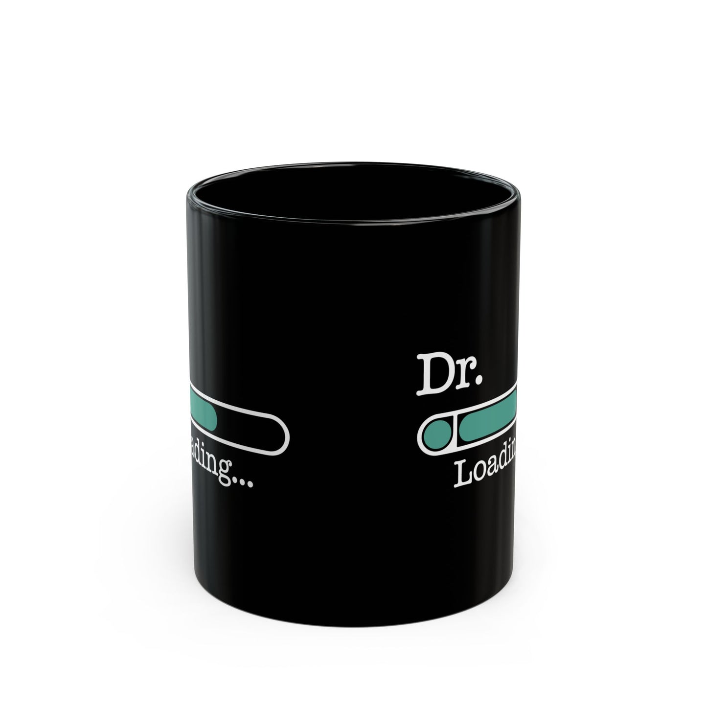 Funny Black Doctor Graduation Mug – Dr. Loading Progress Bar Coffee Cup – Medical School Gift for Future Doctors and Graduates