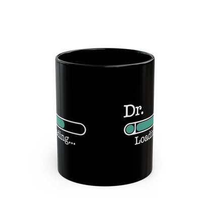 Funny Black Doctor Graduation Mug – Dr. Loading Progress Bar Coffee Cup – Medical School Gift for Future Doctors and Graduates