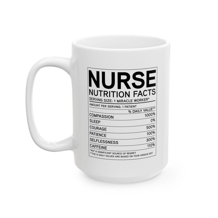 Love Nurse White Ceramic Mug – Cute Gift for Nurses, RN, LPN, or Nursing Students