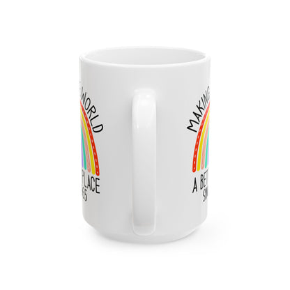 making the world 1965 Ceramic Mug, (11oz, 15oz)