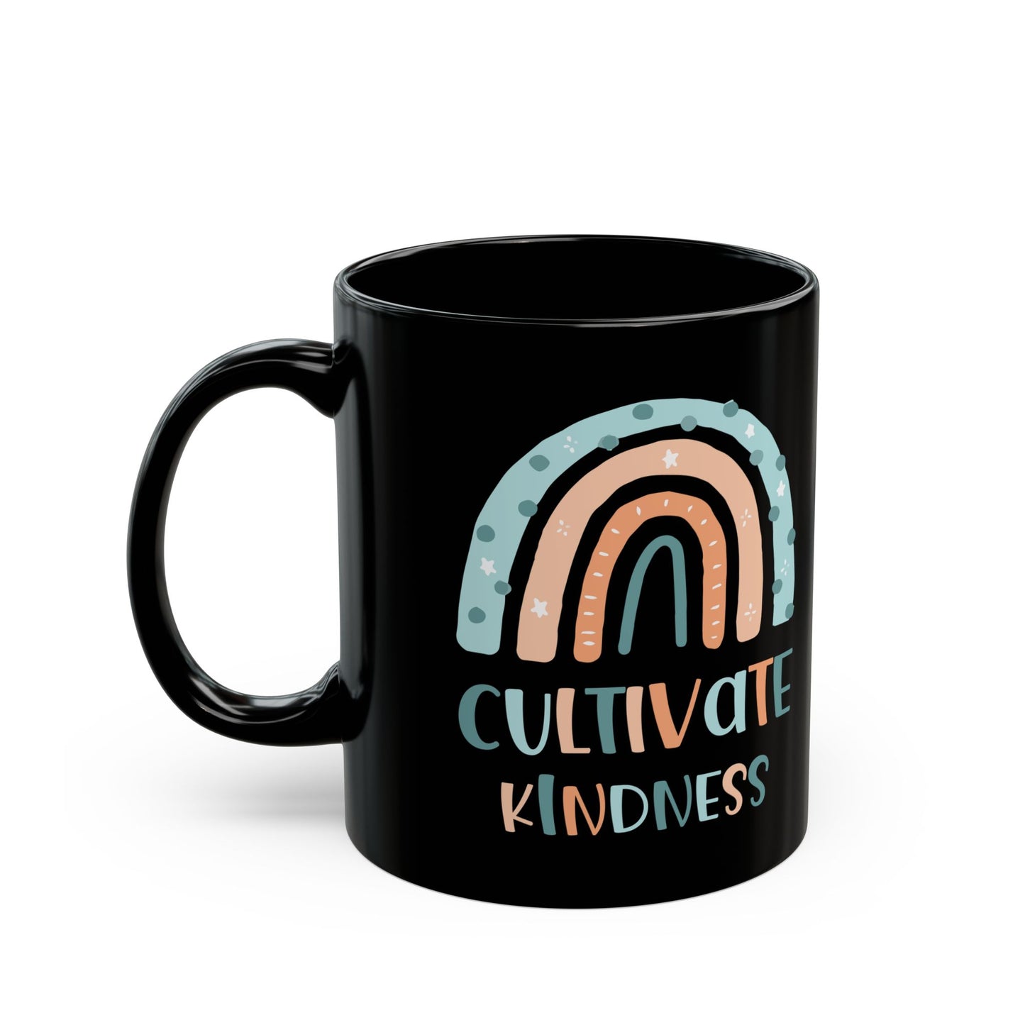 Cultivate Kindness Black Mug (11oz, 15oz)