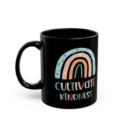 Cultivate Kindness Black Mug (11oz, 15oz)