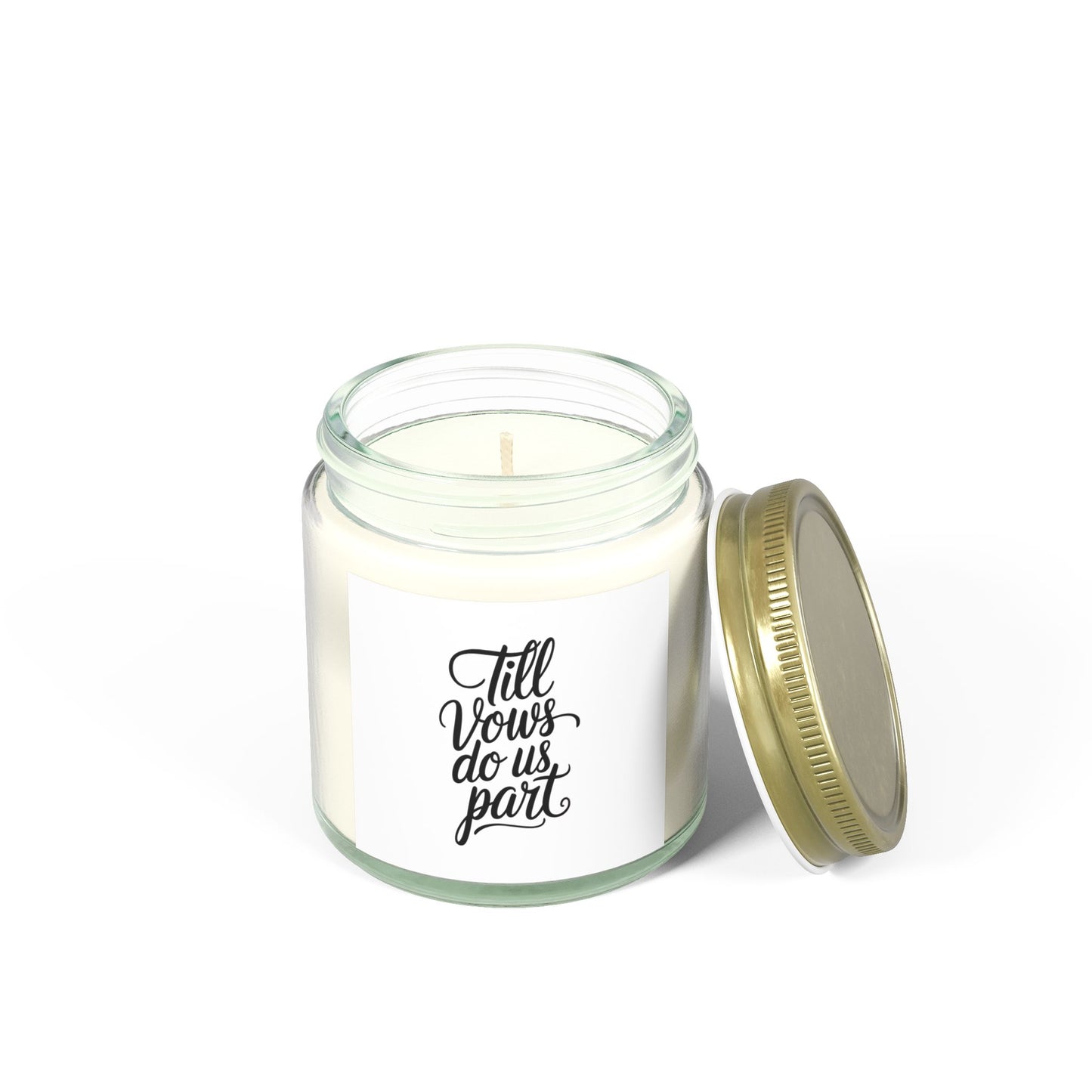 Till vows do us Scented Candles, Coconut Apricot Wax (4oz, 9oz)