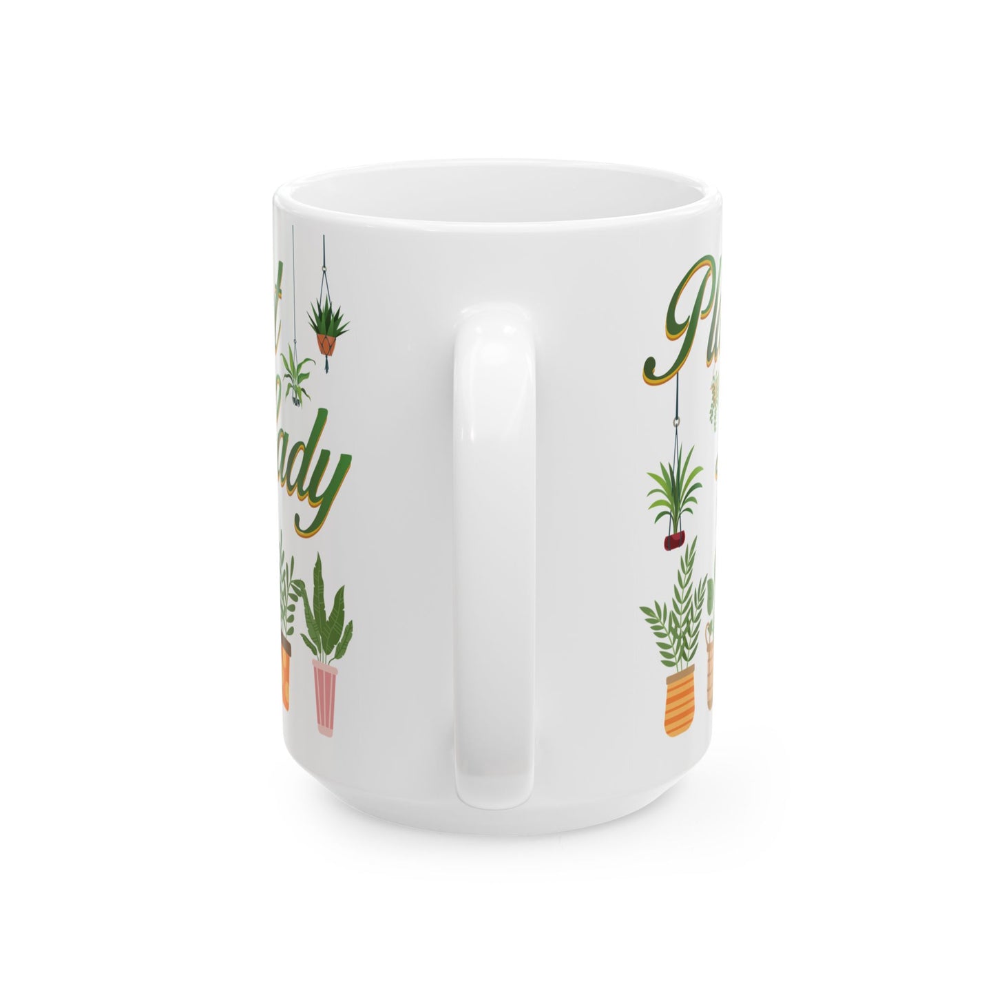 Give a Gift to a Proud Plant Mom – Plant Lady Mug White Ceramic Coffee Cup
