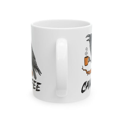CAW FEE Ceramic Mug, (11oz, 15oz)