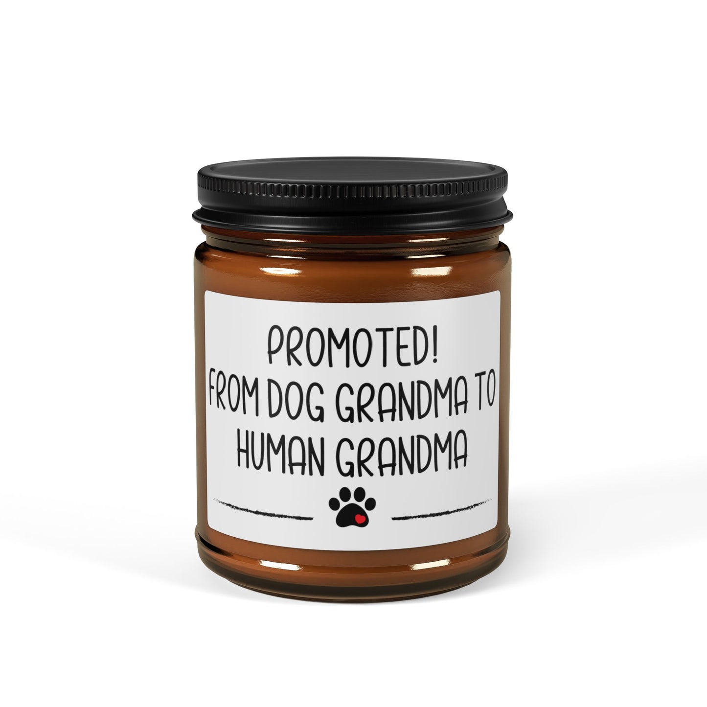 Promoted! From Dog Grandma to Human Grandma Candle