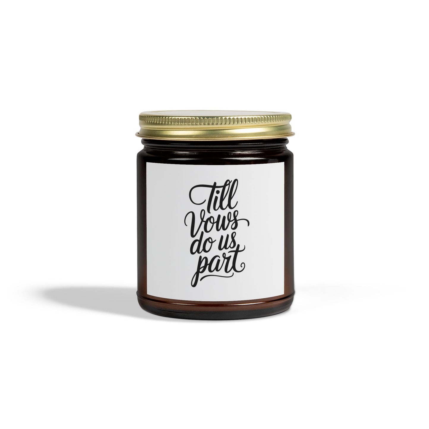 Till vows do us Scented Candles, Coconut Apricot Wax (4oz, 9oz)