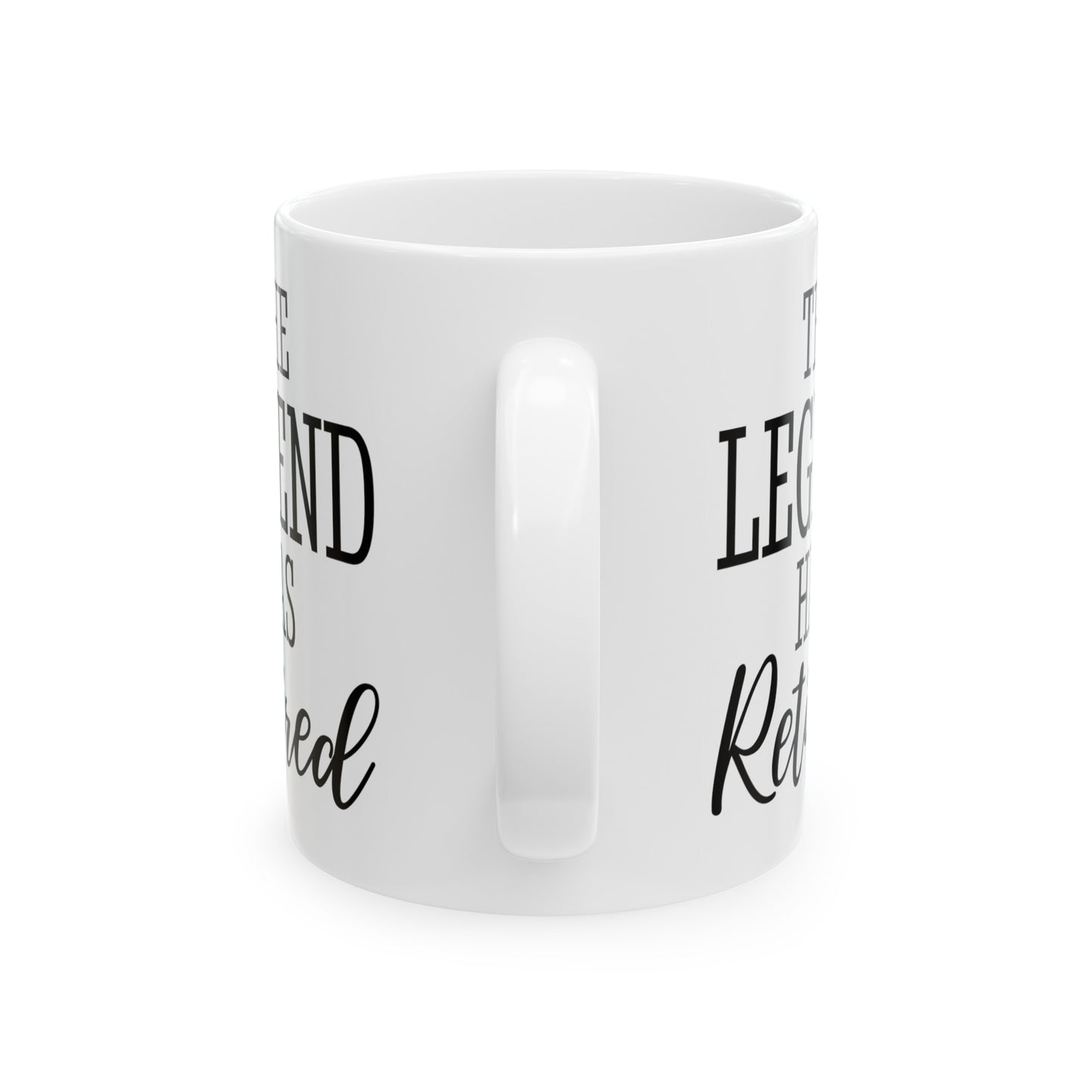 The Legend Has Retired White Mug – Ideal Gift for Retirees