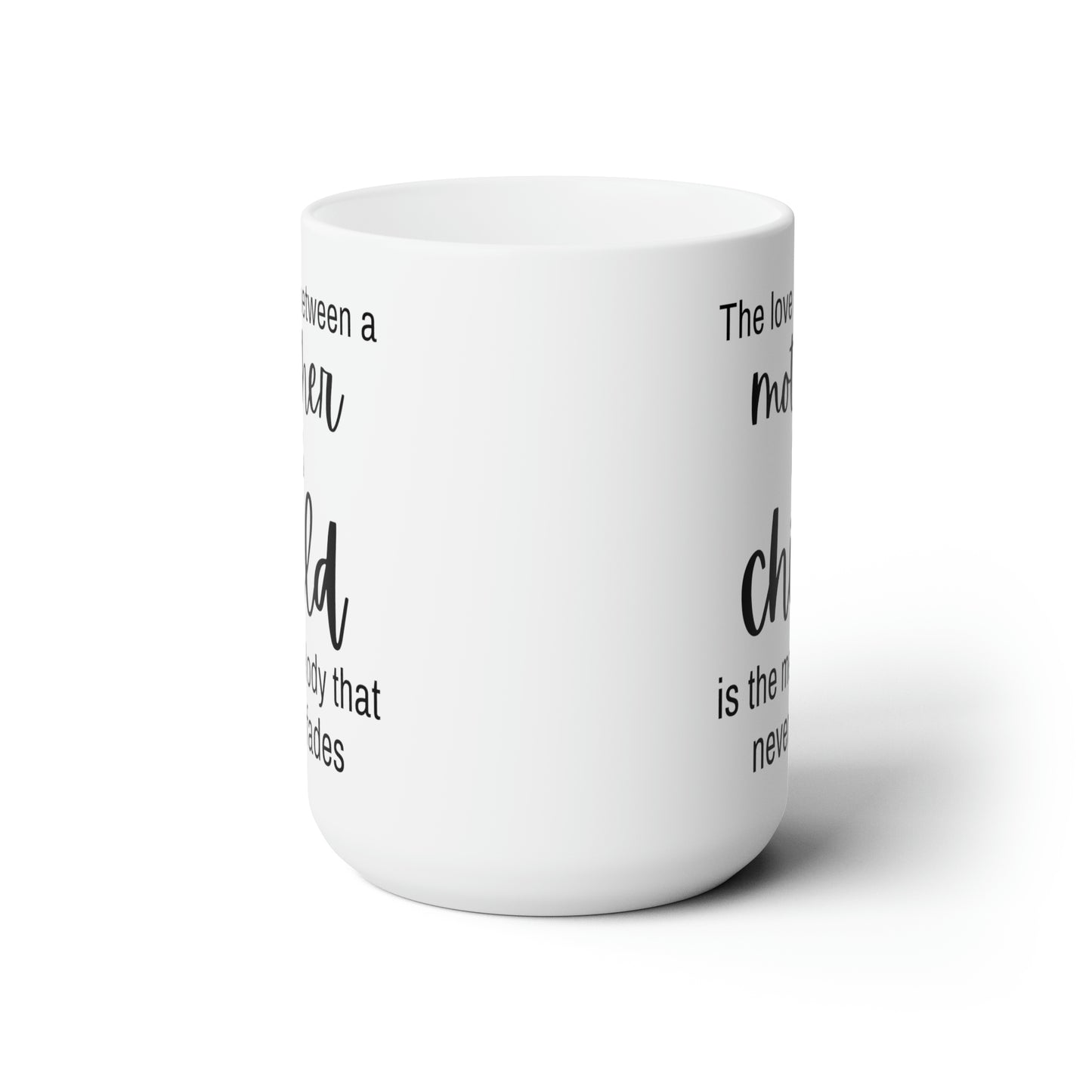 Mother & Child Love Mug – Sentimental White Ceramic Coffee Mug Gift
