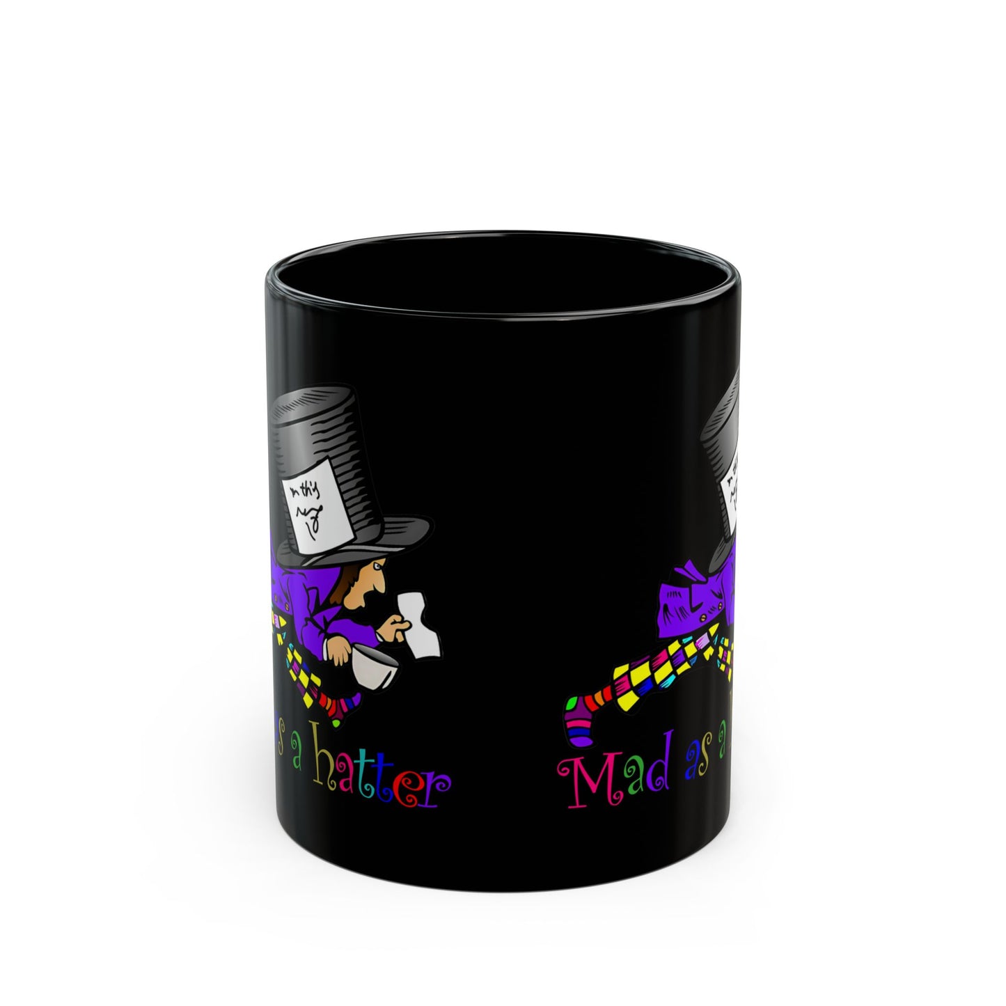 Mad As A Hatter Black Mug (11oz, 15oz)
