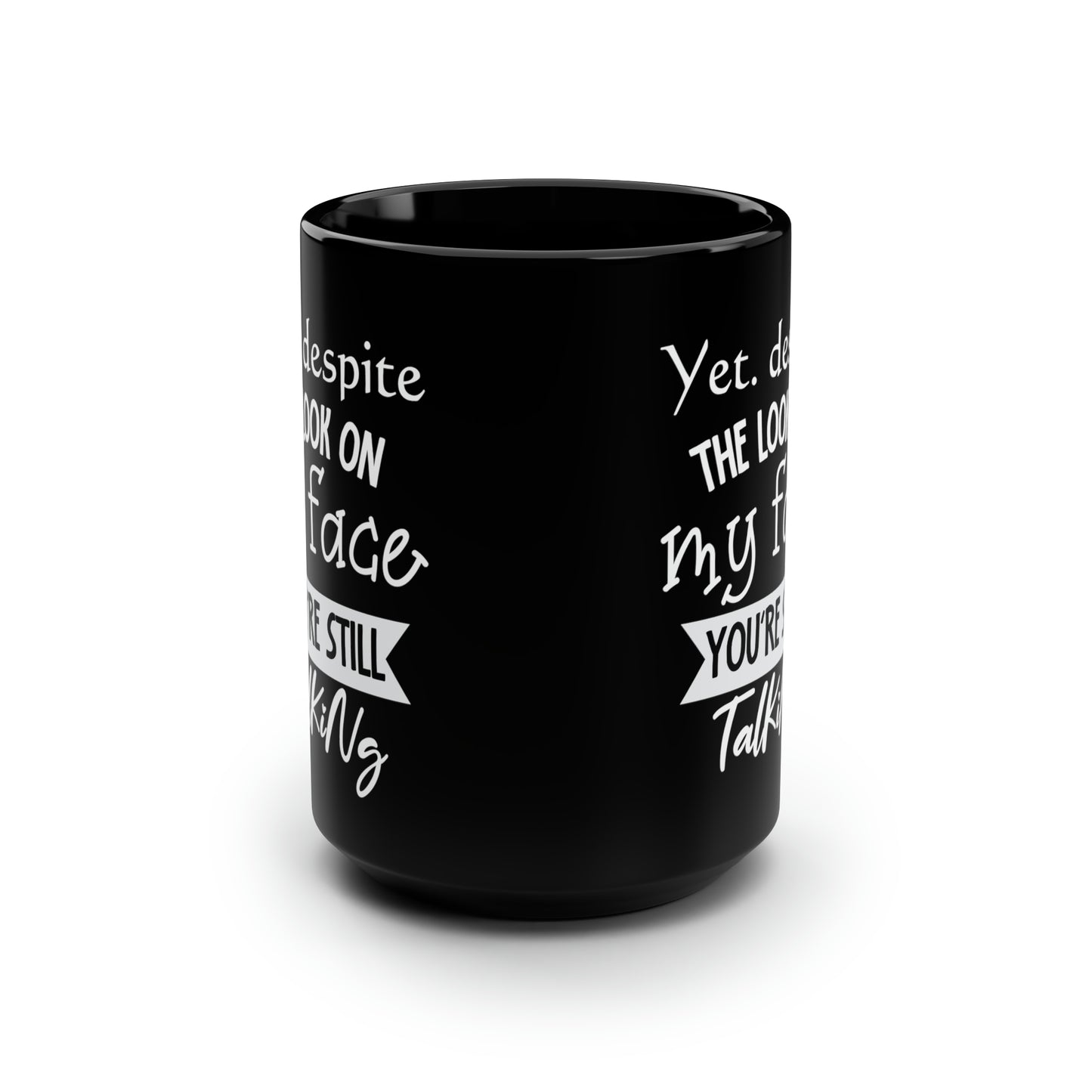 Black Coffee Mug – Funny and Bold Gift for Sarcasm Lovers