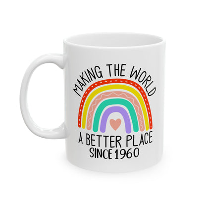 making the world 1960 Ceramic Mug, (11oz, 15oz)