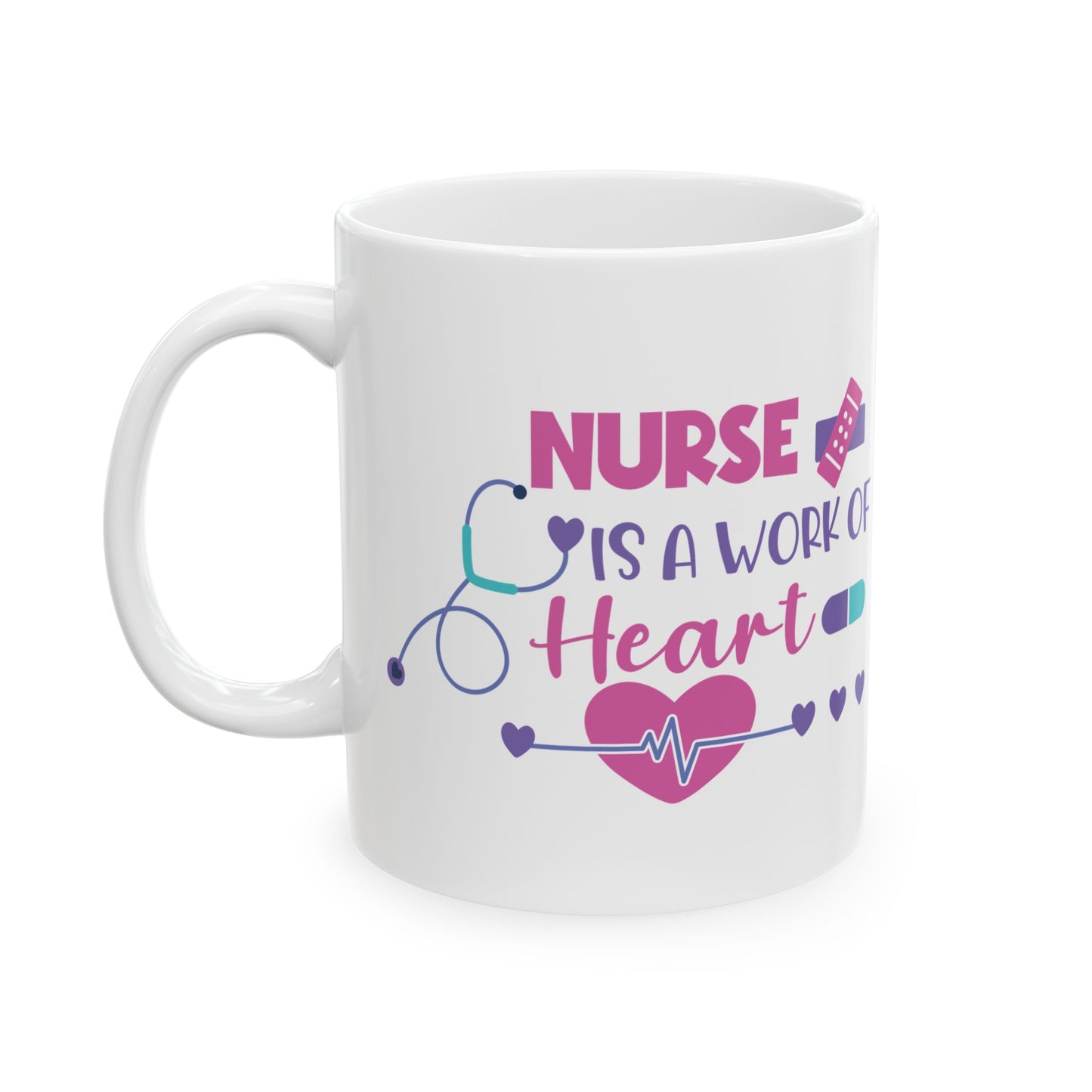 NURSE CIS A WORK 11oz & 15oz  white mug