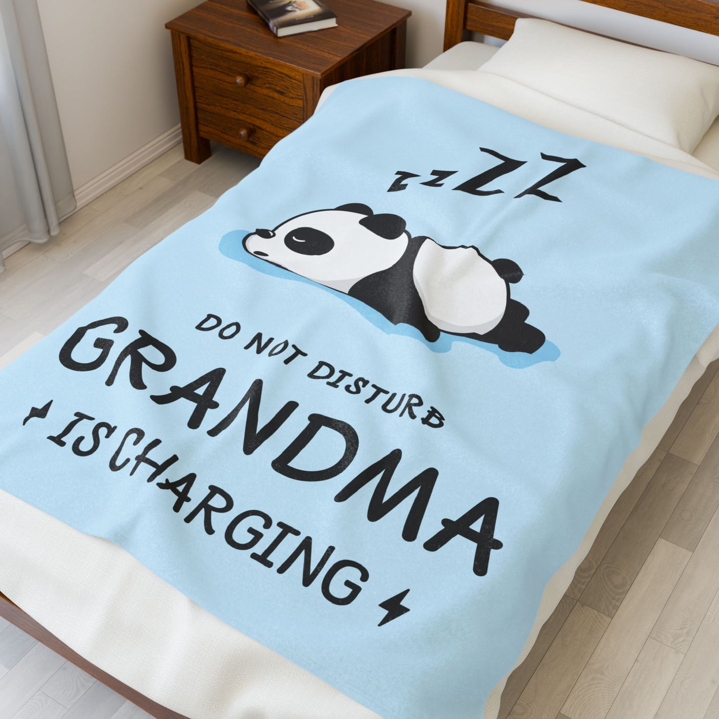 Do Not Disturb Grandma Is Charging Blanket