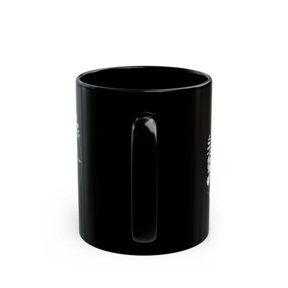 First Communion Mug for Boy – Black Mug with Eucalyptus Prayer Art