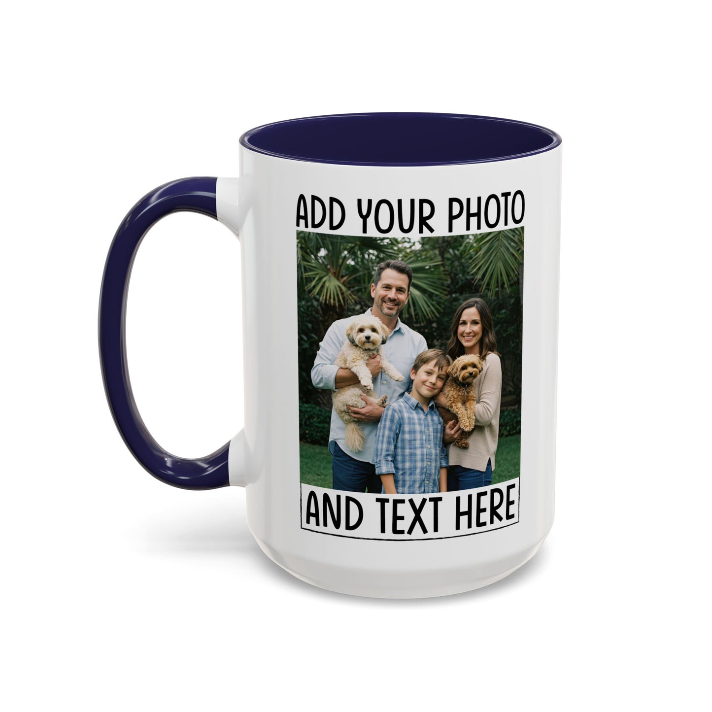Life Is Better With Dogs & Kids – Funny Pet Parent  Accent Coffee Mug (11, 15oz)
