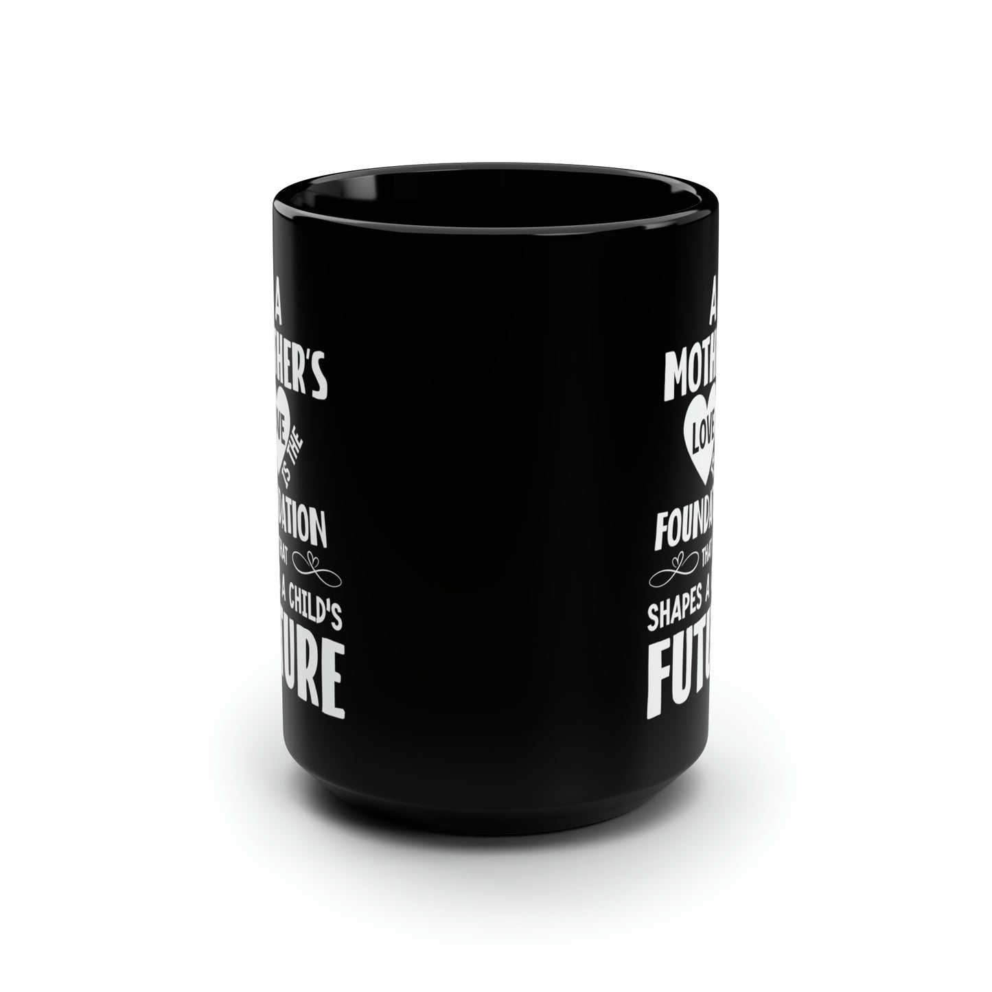 Black Ceramic Mom Mug – Inspirational Quote for Mother’s Day