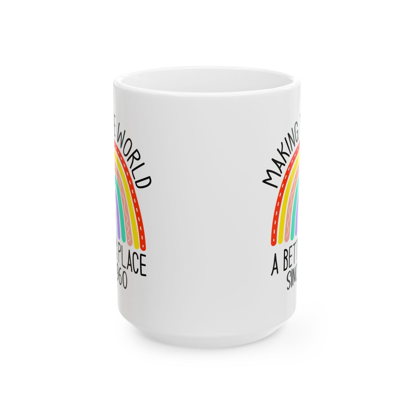 making the world 1960 Ceramic Mug, (11oz, 15oz)