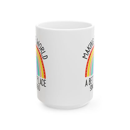 making the world 1960 Ceramic Mug, (11oz, 15oz)