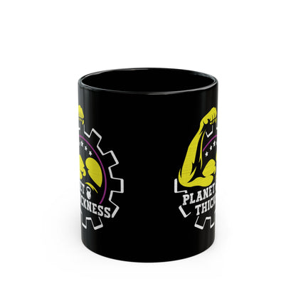 Planet Thickness Black Mug (11oz, 15oz)