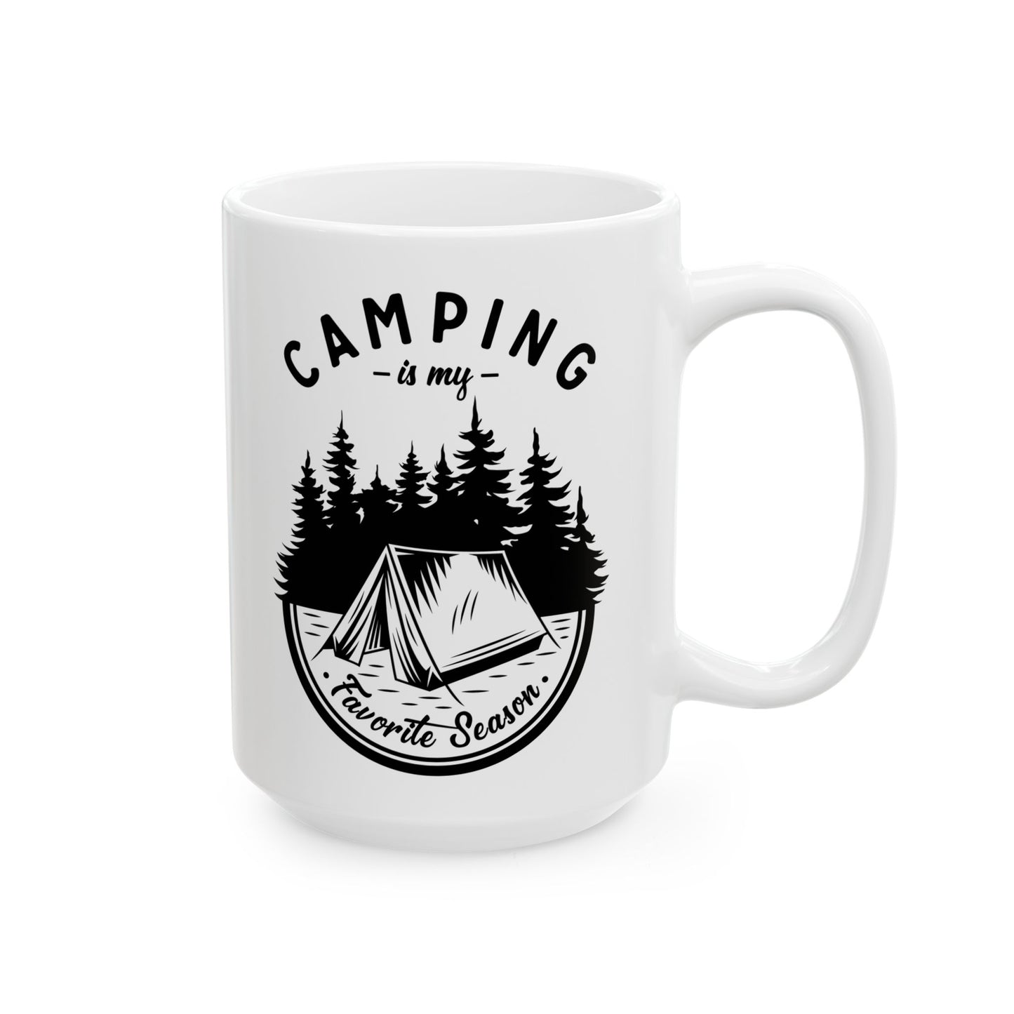 Outdoor Hiking Scene Ceramic Mug, (11oz, 15oz)