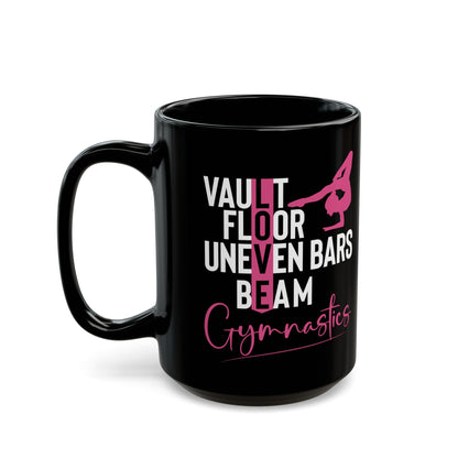 Vault Floor Uneven Bars Beam Black Mug (11oz, 15oz)