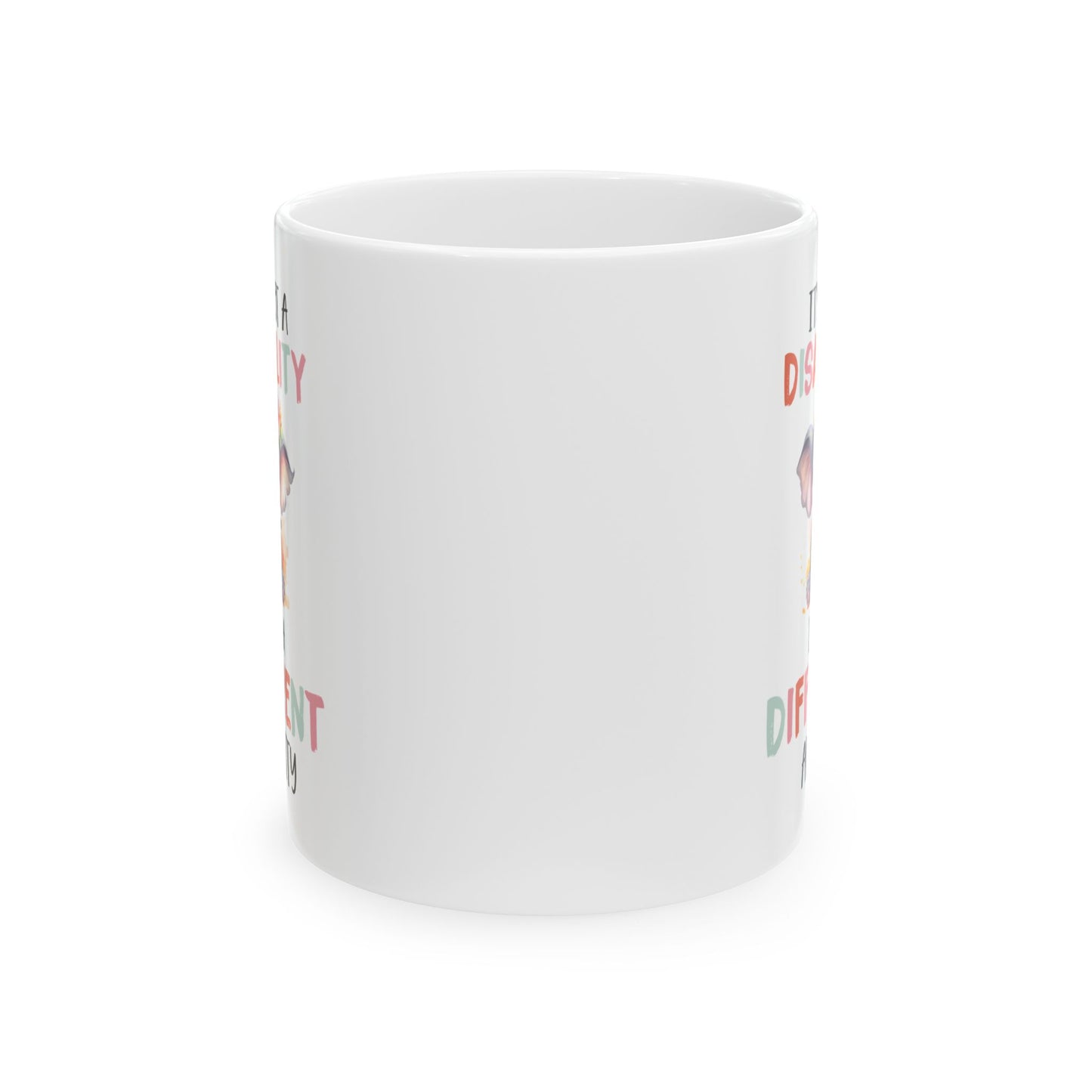Different Ability Elephant Mug – Motivational Coffee Cup for Supporters and Advocates