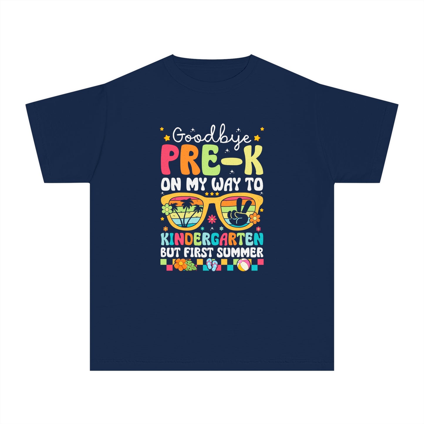 Goodbye Pre K On My Way to Kindergarden Youth Midweight Tee