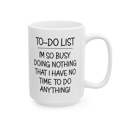 Retirement Schedule Mug – Funny Retirement Gift for Retirees and New Retirees