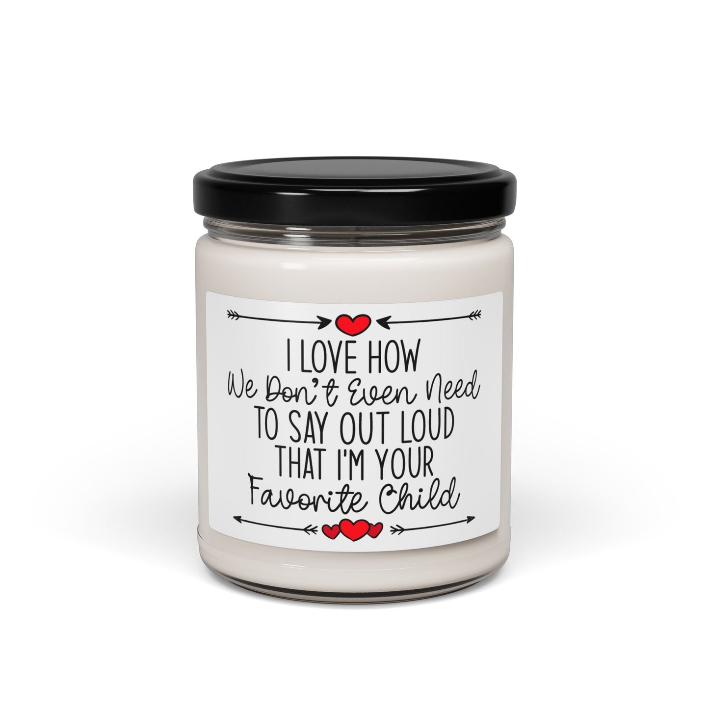 Funny Favorite Child Candle – Scented Soy Candle Gift for Mom or Dad