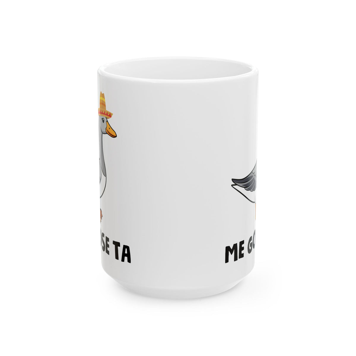 Me Goose Ta White Mug, (11oz, 15oz)