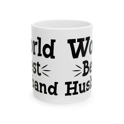 World Best Husband White Mug, (11oz, 15oz)