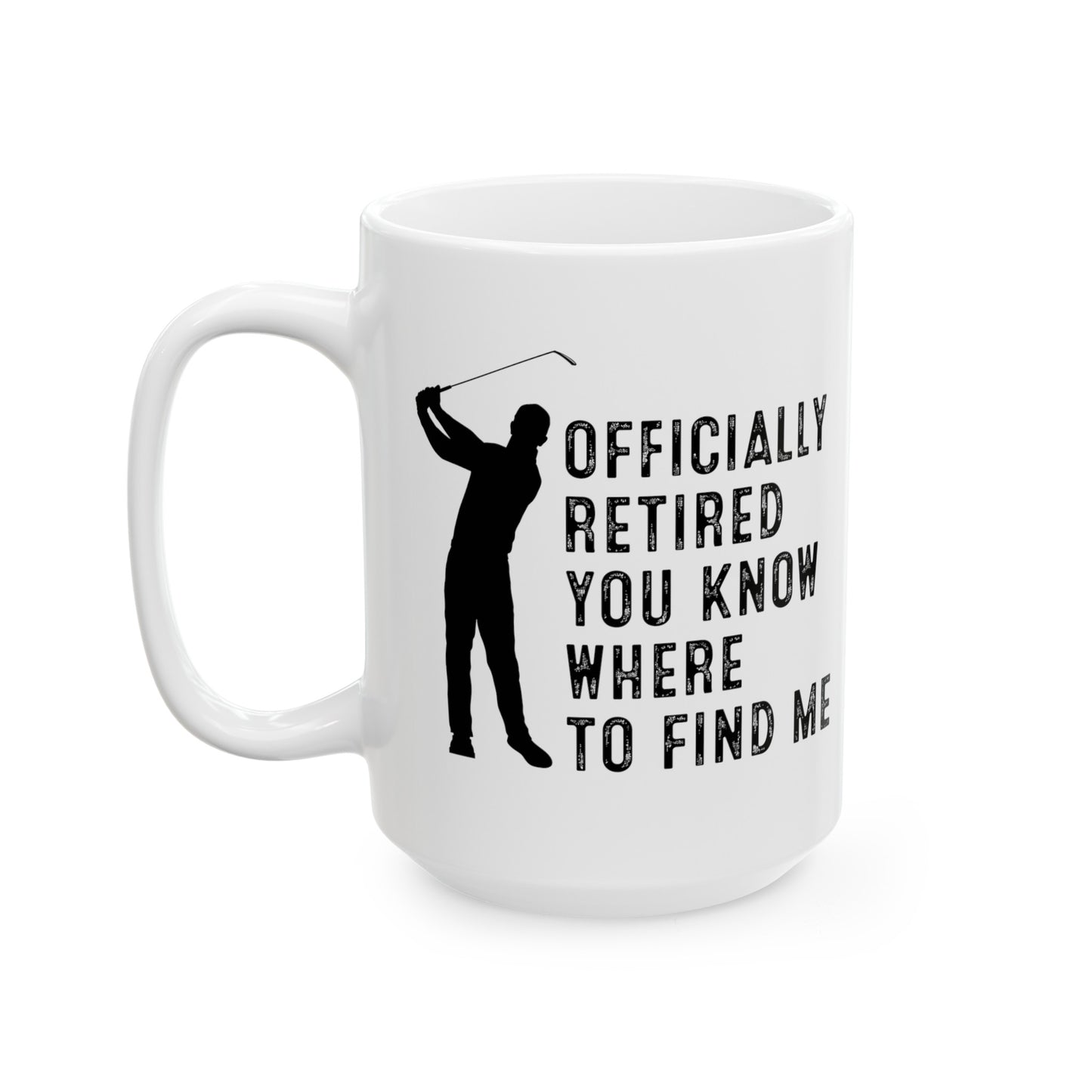 Officially Retired Golf Mug – Perfect Gift for Retirees Who Love Golf