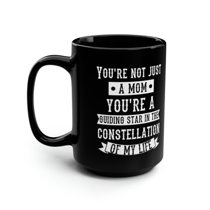 Black Mom Coffee Mug – Constellation-Inspired Gift for Mom