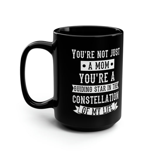 Black Mom Coffee Mug – Constellation-Inspired Gift for Mom