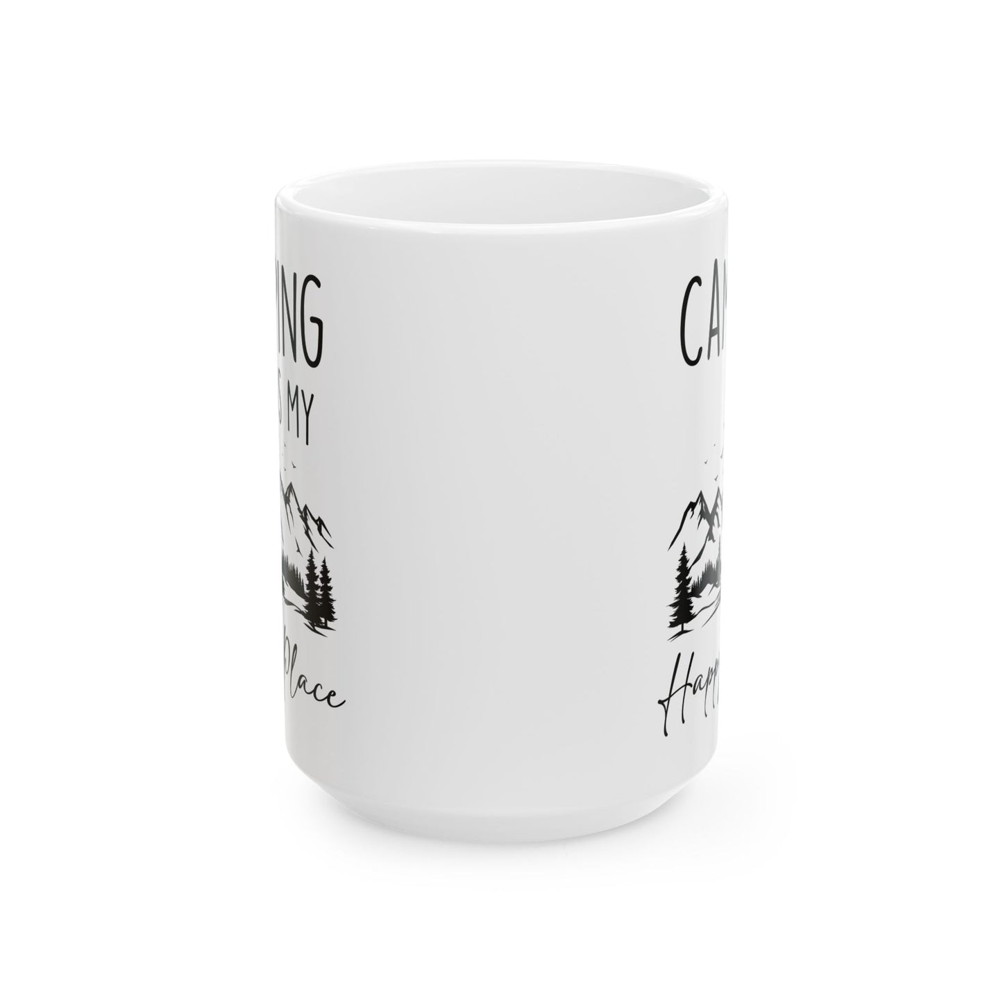 Rustic Camping Adventure Design Ceramic Mug, (11oz, 15oz)