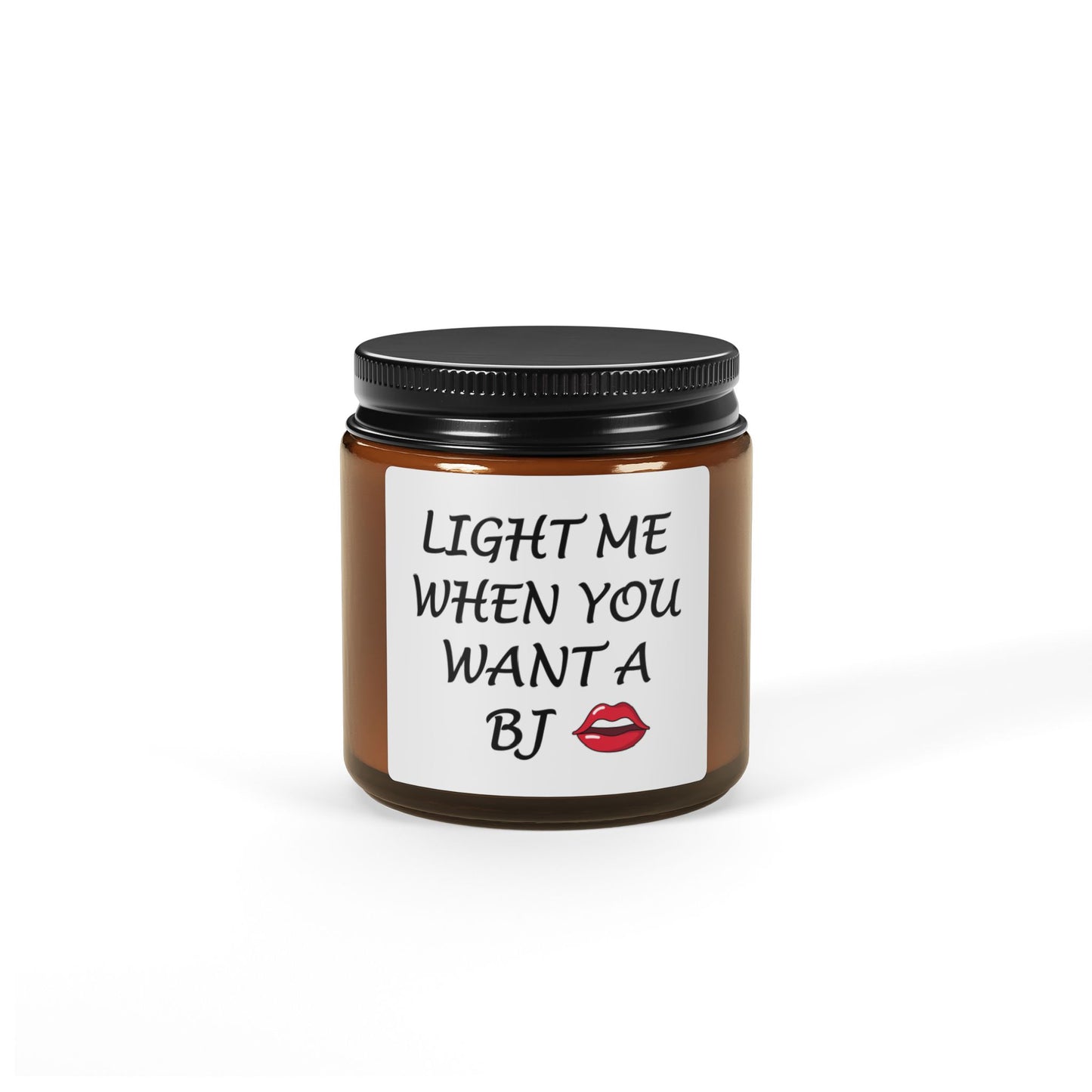 Light me When you want Scented Soy Candle (Multi-Size, Amber Jar)