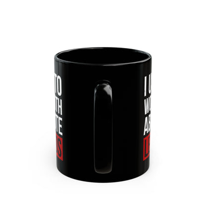 I Used to Work with Absolute Legends Black Mug – Perfect for Retirement