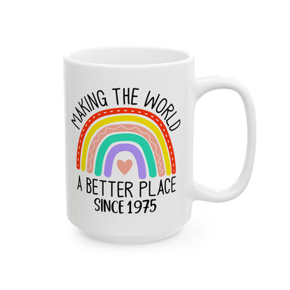 making the world 1975 Ceramic Mug, (11oz, 15oz)
