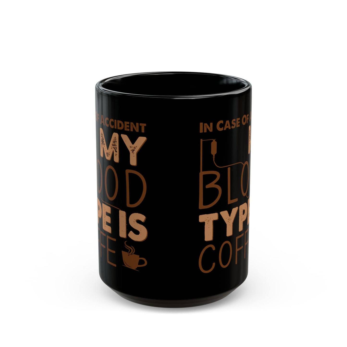 In Case Of Accident Black Mug (11oz, 15oz)