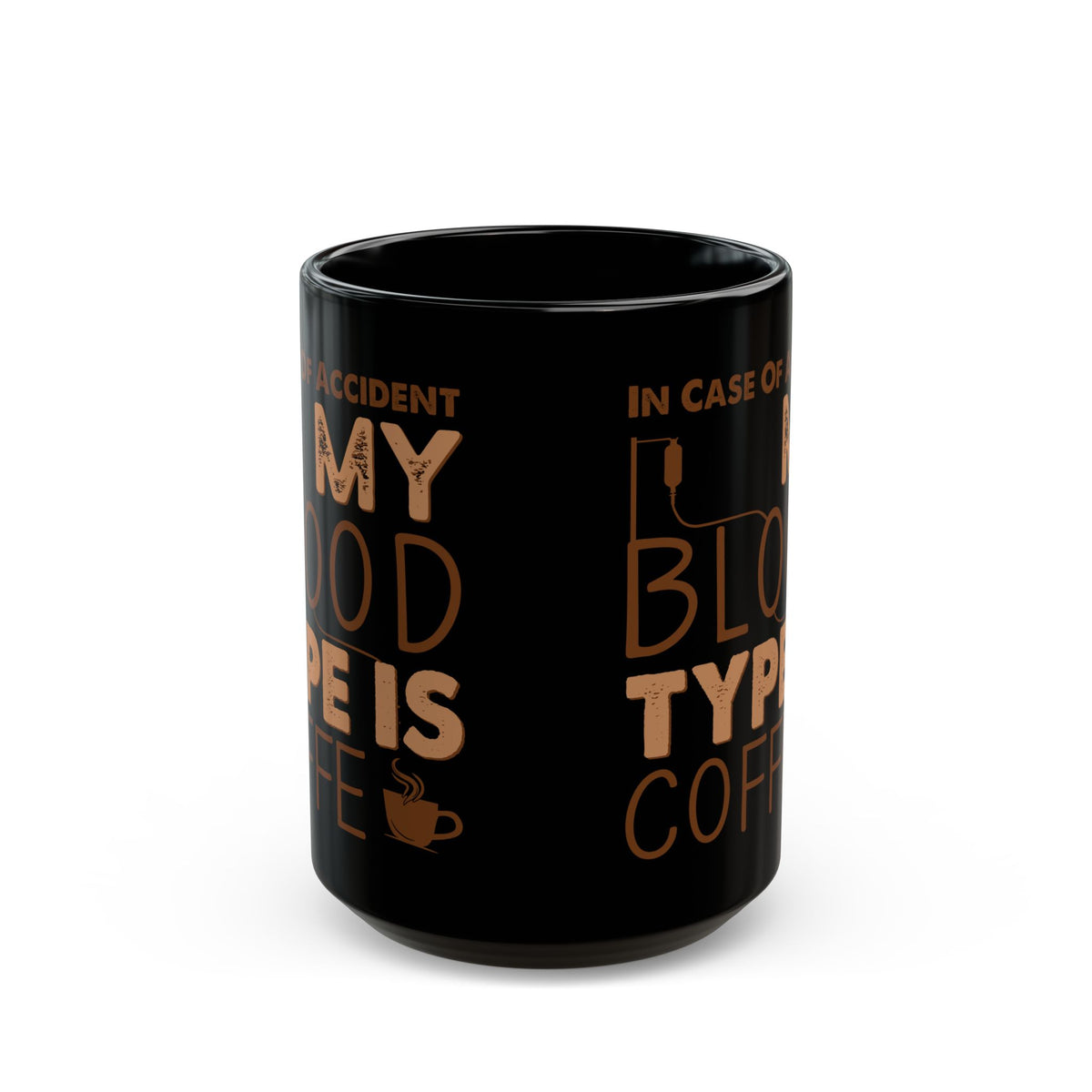 In Case Of Accident Black Mug (11oz, 15oz)