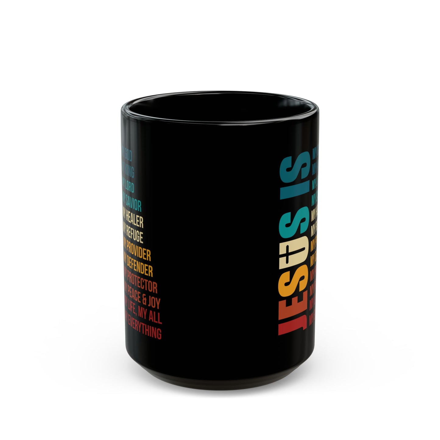 Jesus Is My Everything Black Mug – Bold Christian Faith Gift