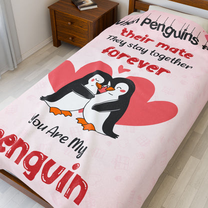 When Penguins find their mate They stay together forever Blanket