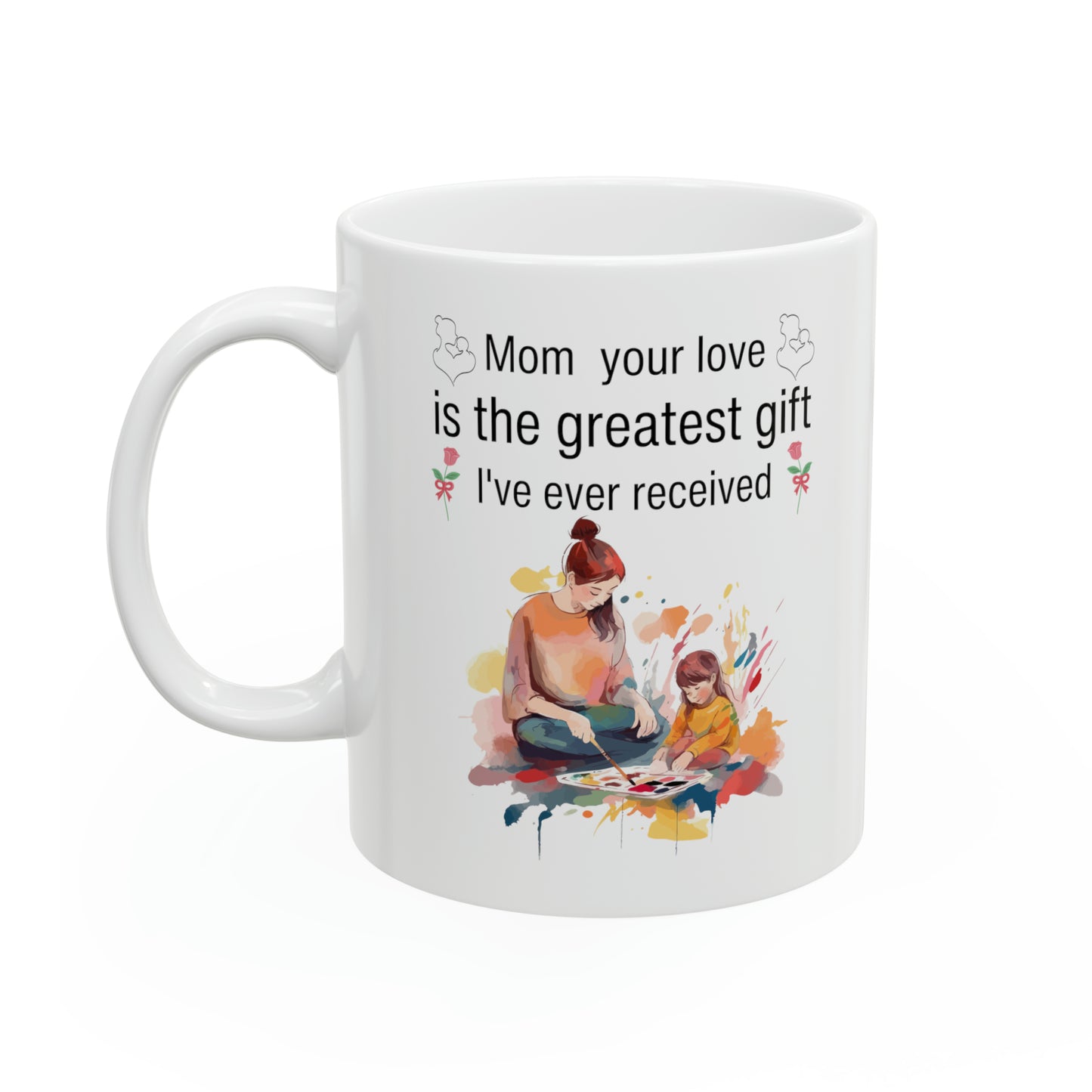 Mom your love is 11oz white Mug