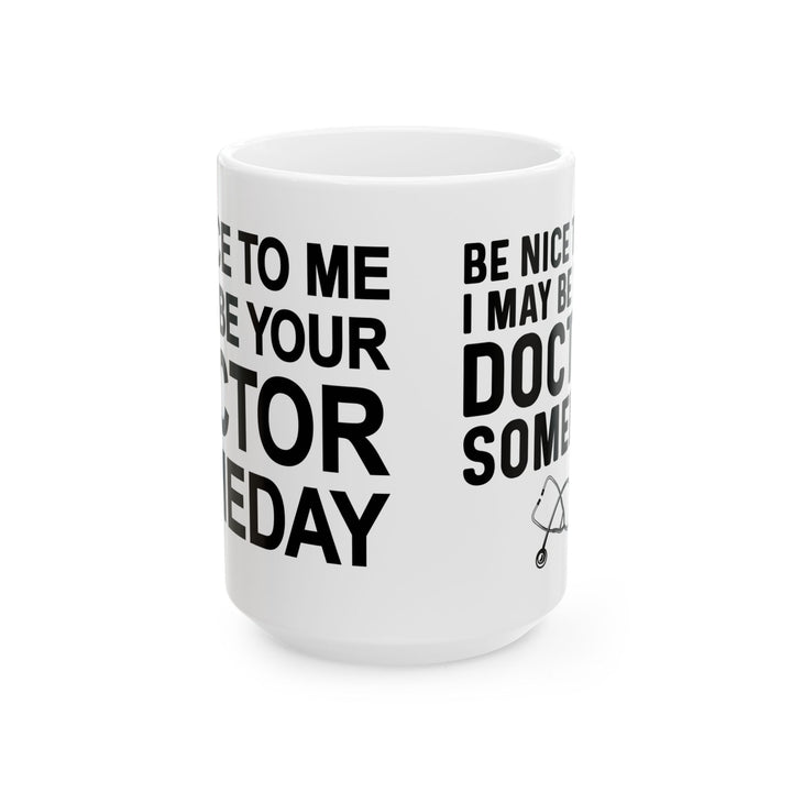 Funny Medical Student Coffee Cup – White Ceramic Gift for Future Doctors & Healthcare Workers