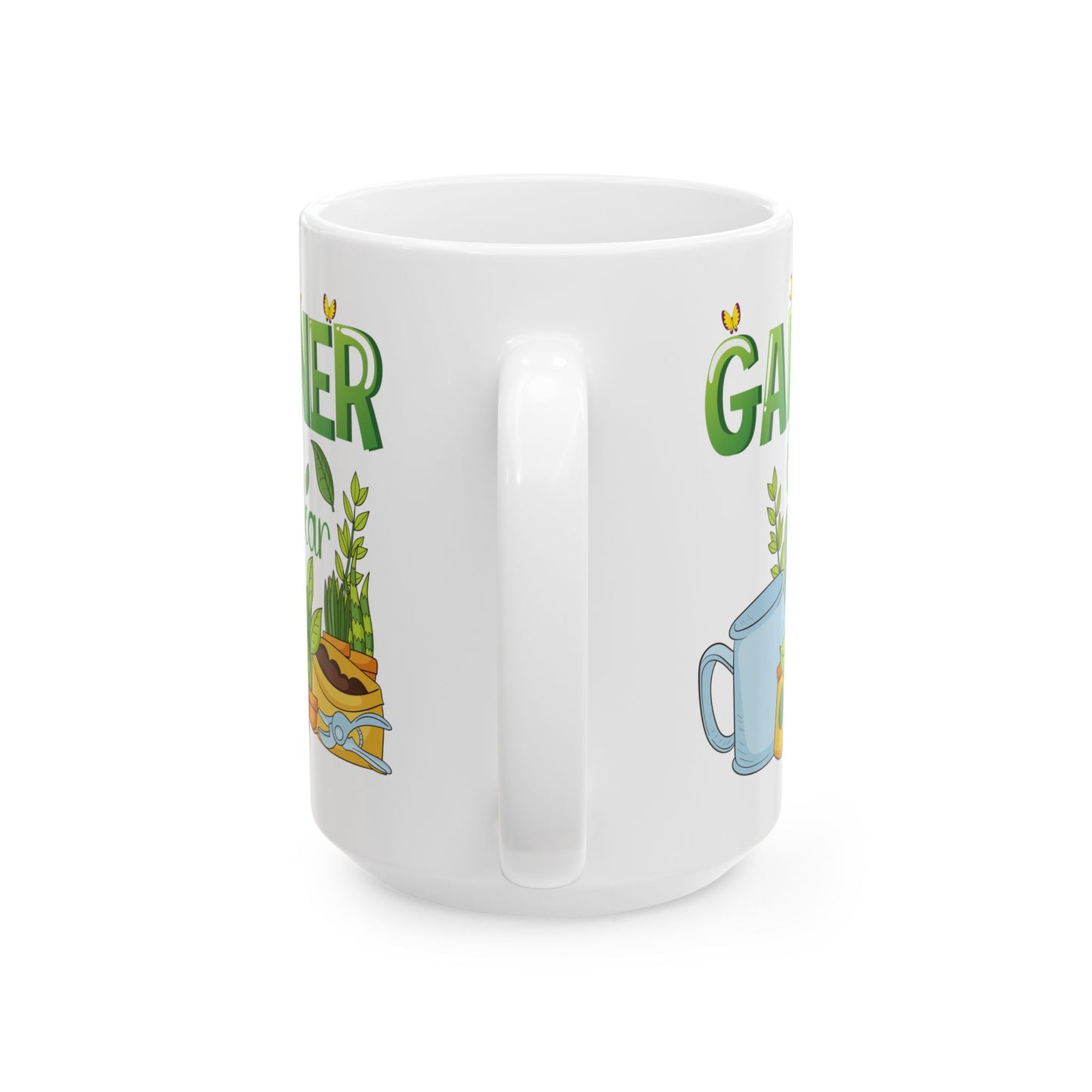 Give a Gift to a Garden Star – Gardener of the Year Mug White Ceramic Coffee Cup