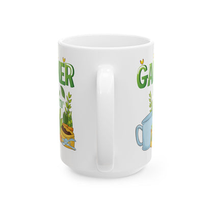 Give a Gift to a Garden Star – Gardener of the Year Mug White Ceramic Coffee Cup