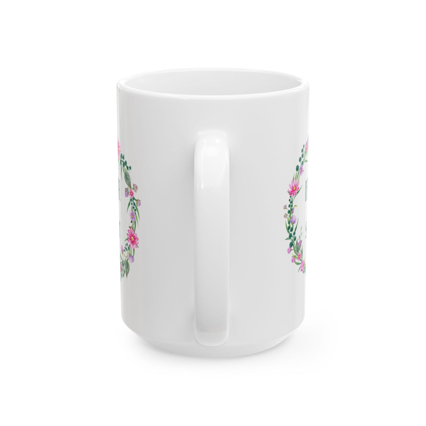 Walk By Faith Not By Sight Bible Verse Mug Floral Design